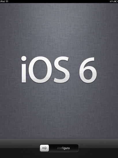 iOS 6 Update Screen